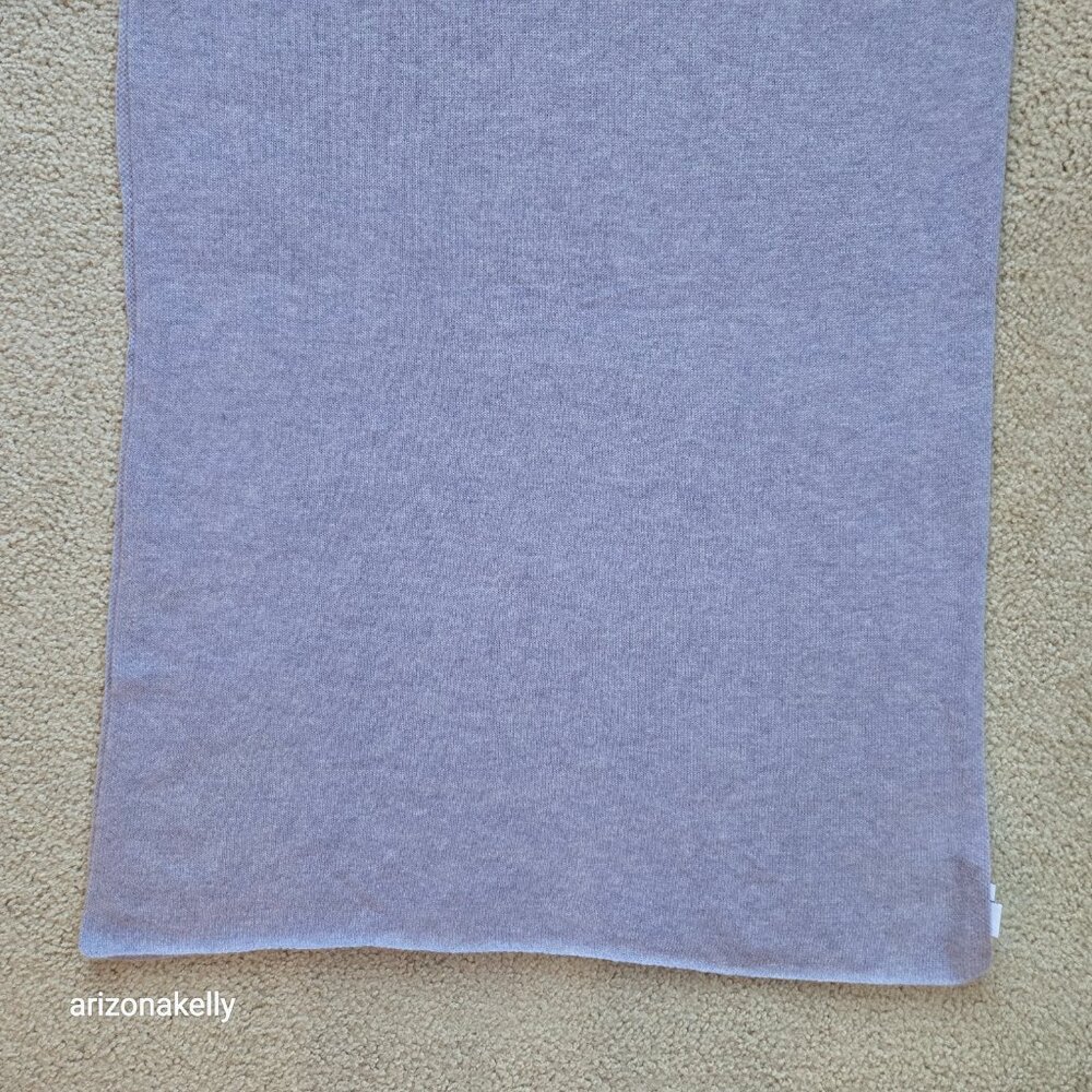 The Cashmere Project Heathered Lavender Knit Scarf - Picture 3 of 14